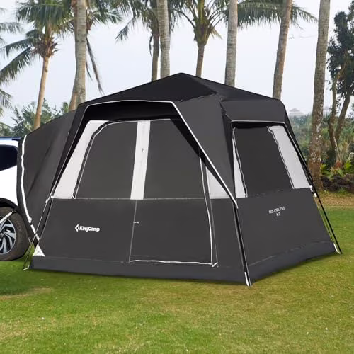 SUV Tent, Instant 6-8 Person Waterproof Windproof Tailgate Car Camping Tent with Movie Screen for Family Camping Outdoor Adventures(INSTANT SUV TENT)