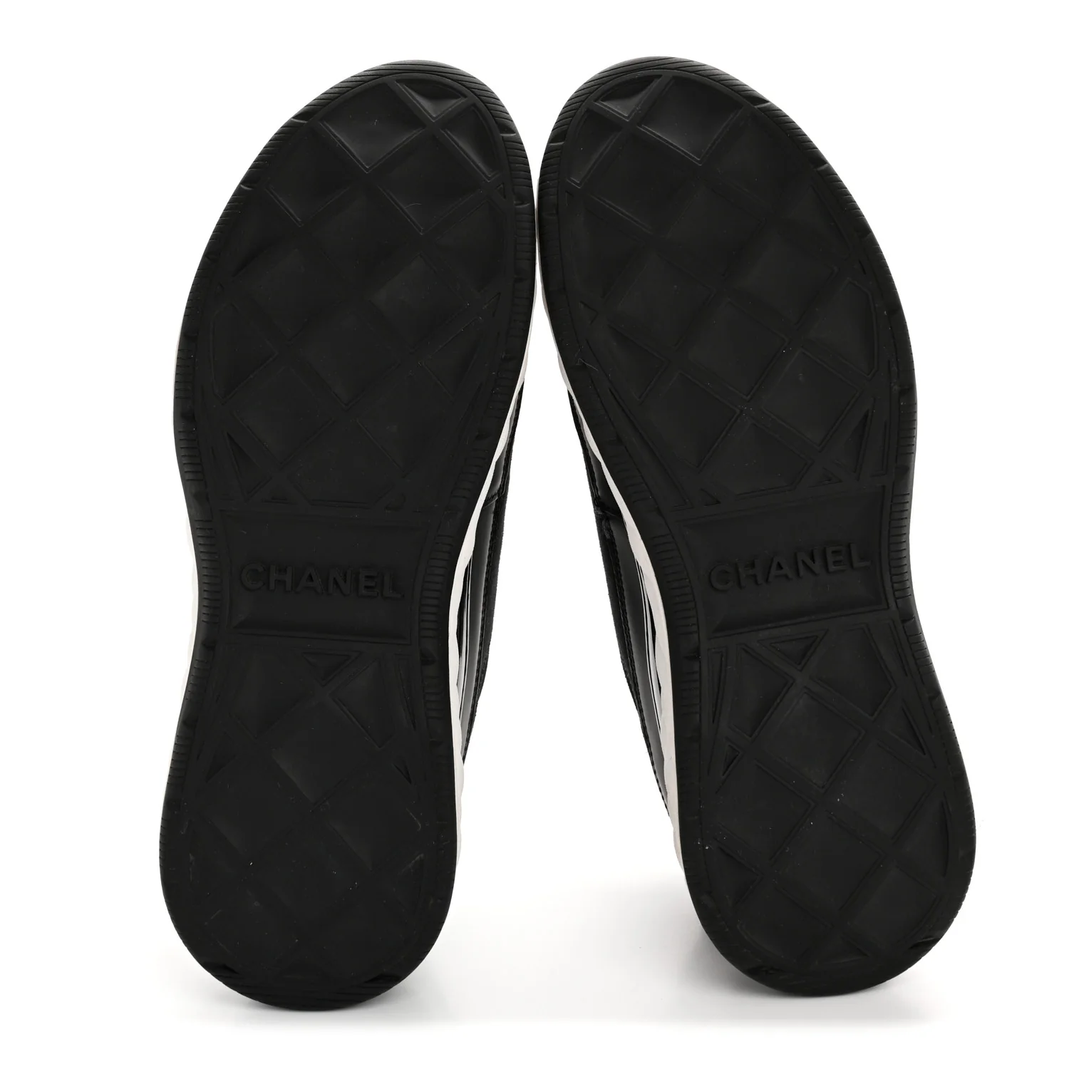 Velvet Calfskin Mixed Fibers CC Sneakers 38 Black
