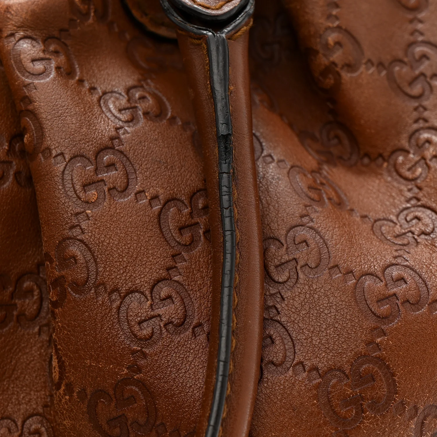 Guccissima Medium Sukey Tote Brown