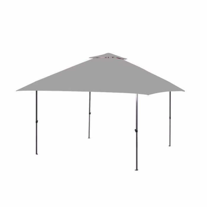Garden Winds Custom Fit Replacement Canopy Top Cover Compatible with The Yoli Pagoda 170 1665665 EasyLift 13’ x 13’ Pop Up Canopy  - Upgraded Performance RipLock 350 Fabric - Slate Gray