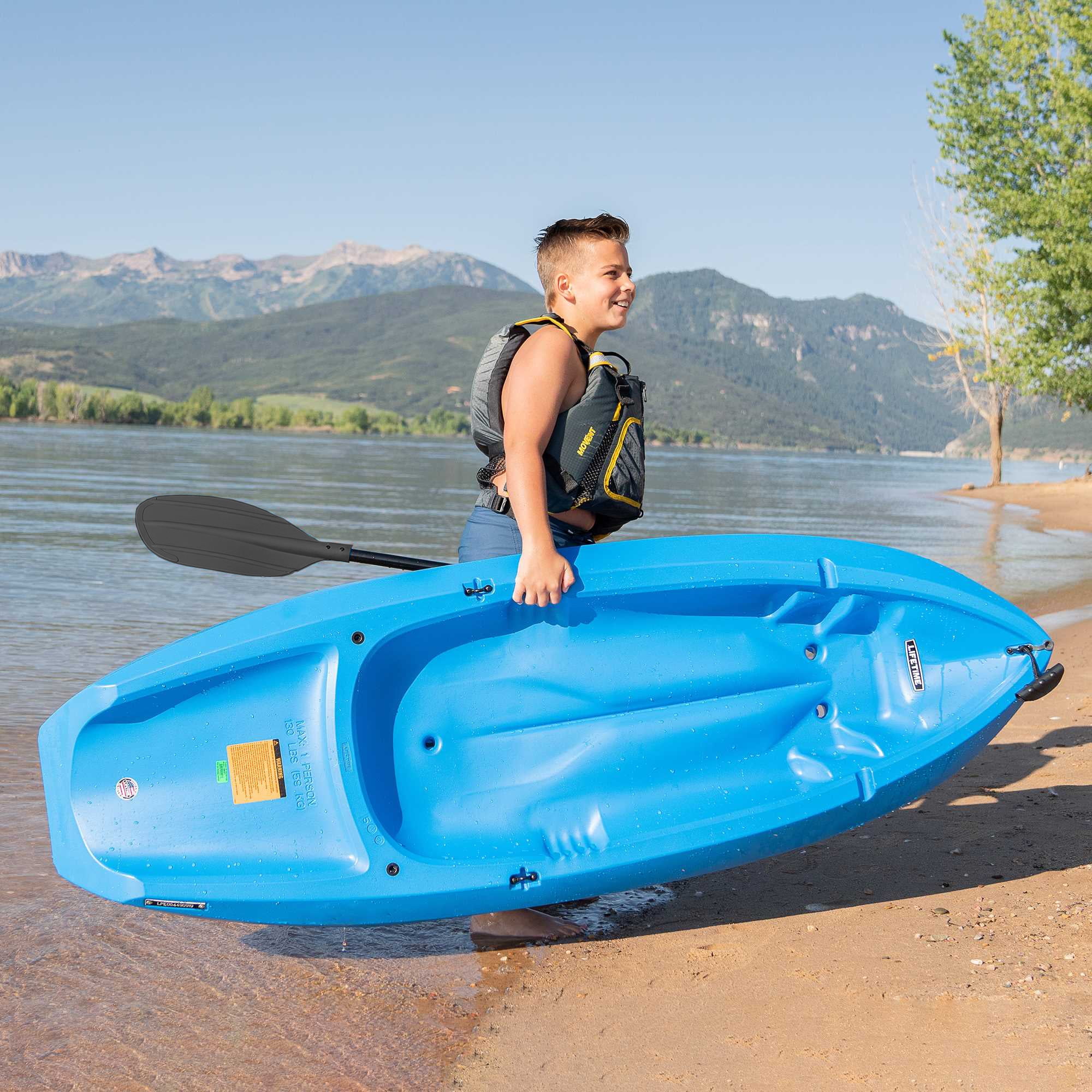 Lifetime Wave 6 Ft Youth Kayak, Fire Red (91401)