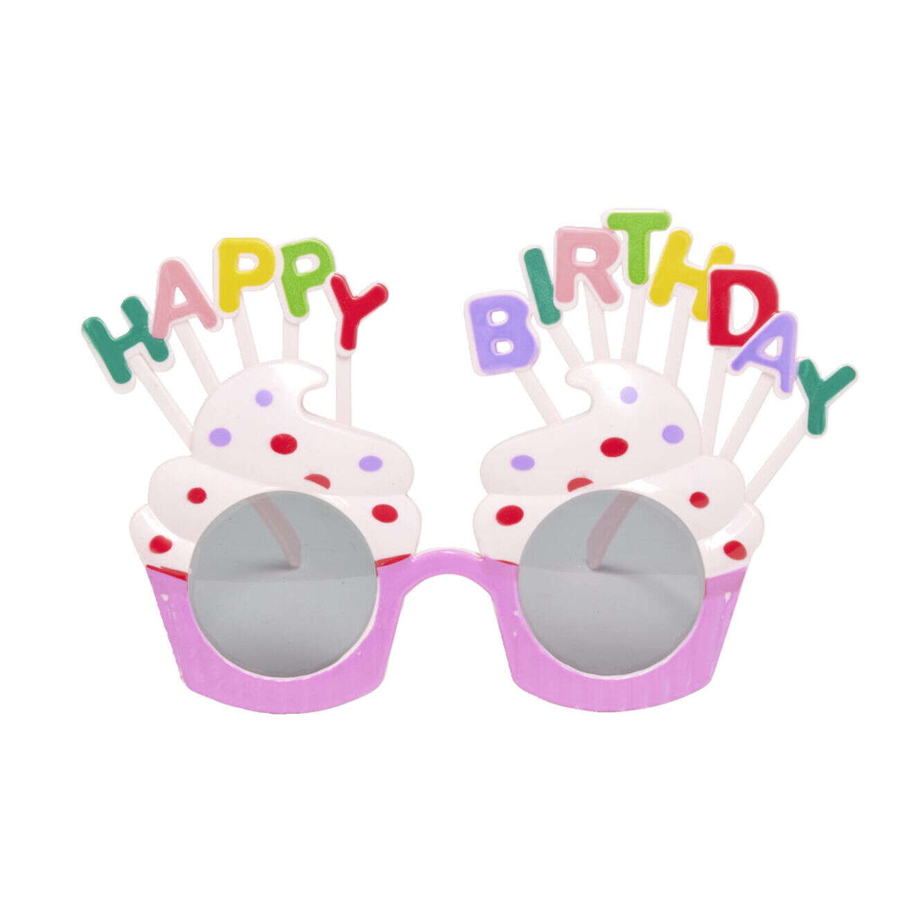 Lunettes anniversaire Happy Birthday cupcake