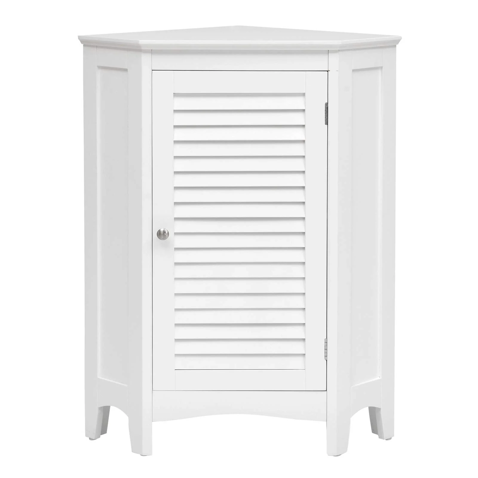 Tangkula Corner Bathroom Cabinet with Single Shutter Door
