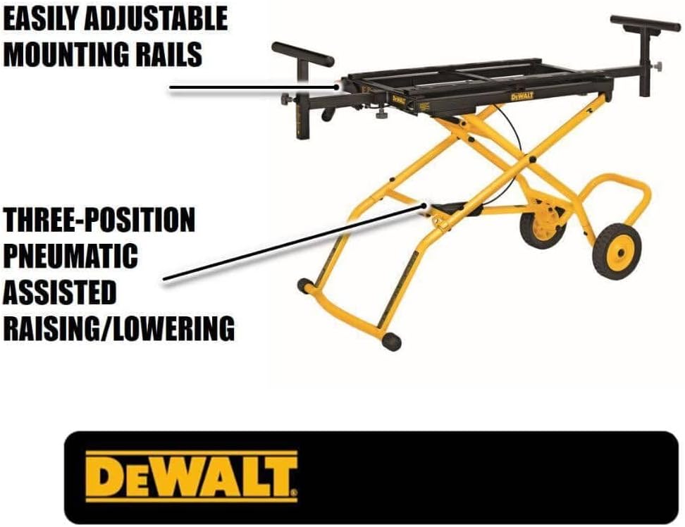 Support pour scie à onglets avec roulettes – DWX726