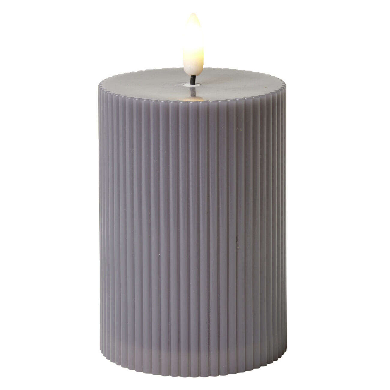 Bougie électrique LED blanc chaud Ø7,5xH10,5cm (3 modèles)