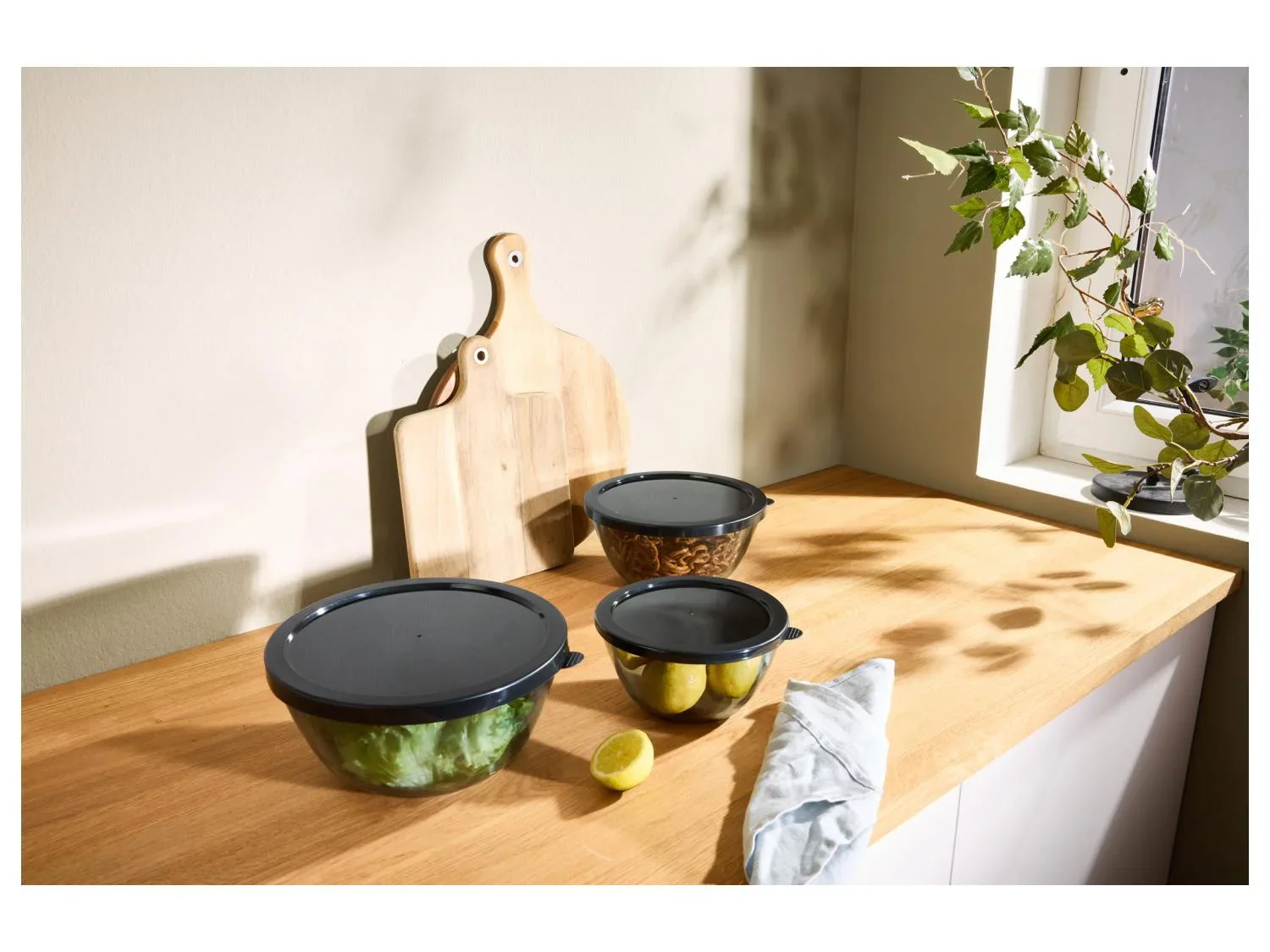 SILVERCREST Set de 5 botes de conservation en verre