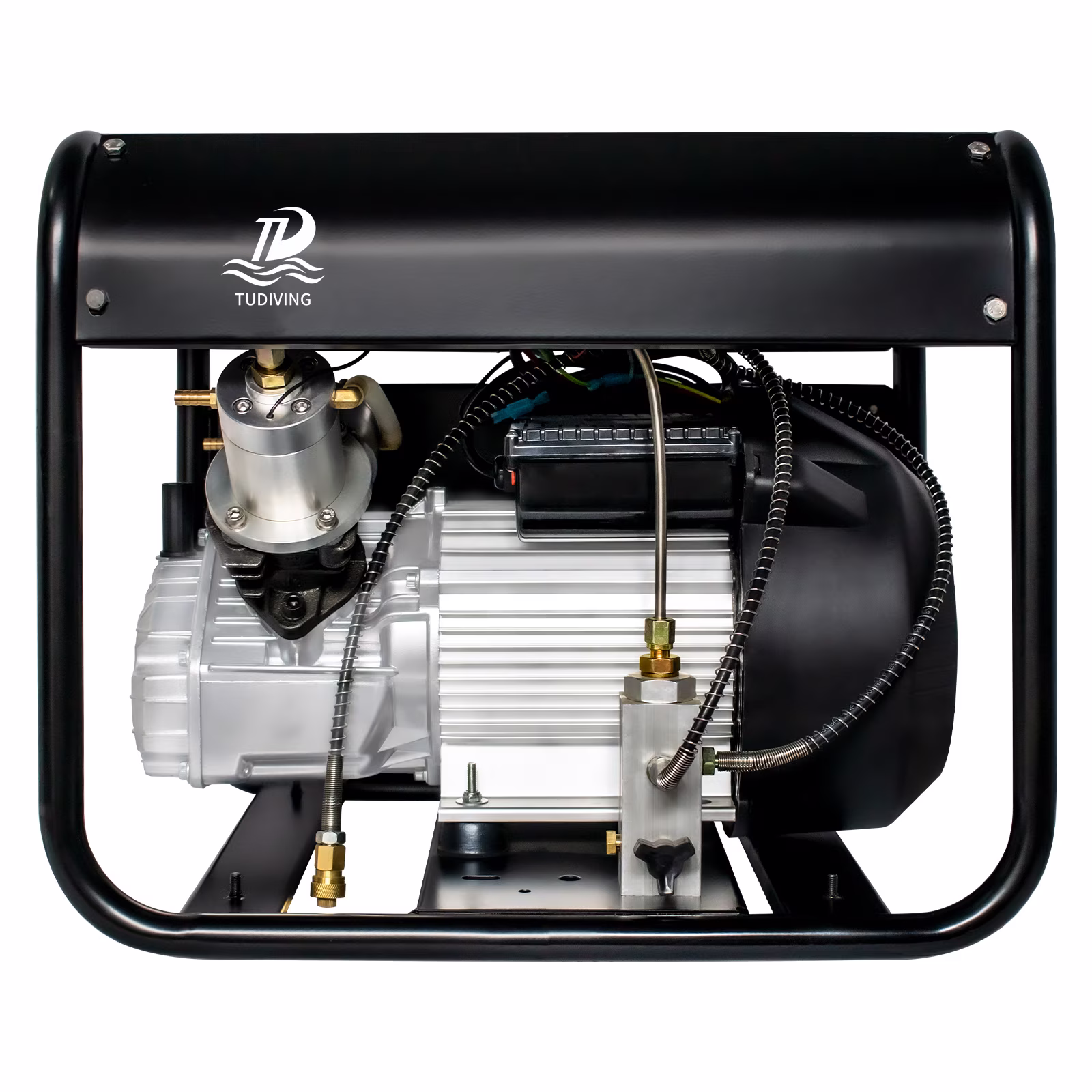 TUDIVING 4500Psi PCP Air Compressor Double Cylinder Auto-Stop High Pressure Air Pump 40L/min 110V