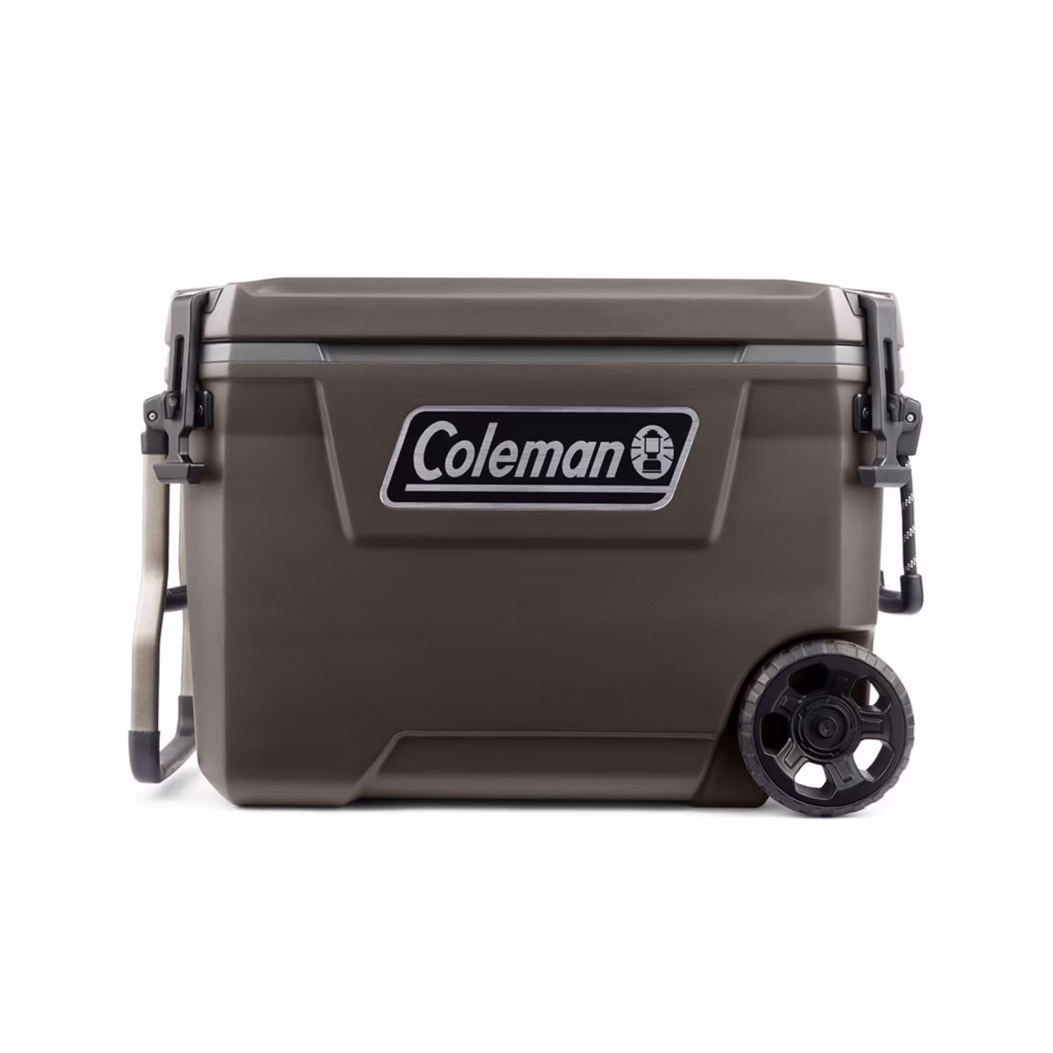 Convoy Series 65-Quart Hard Cooler with Wheels, up to 48 Cans, Brown Walnut Color(Walnut)