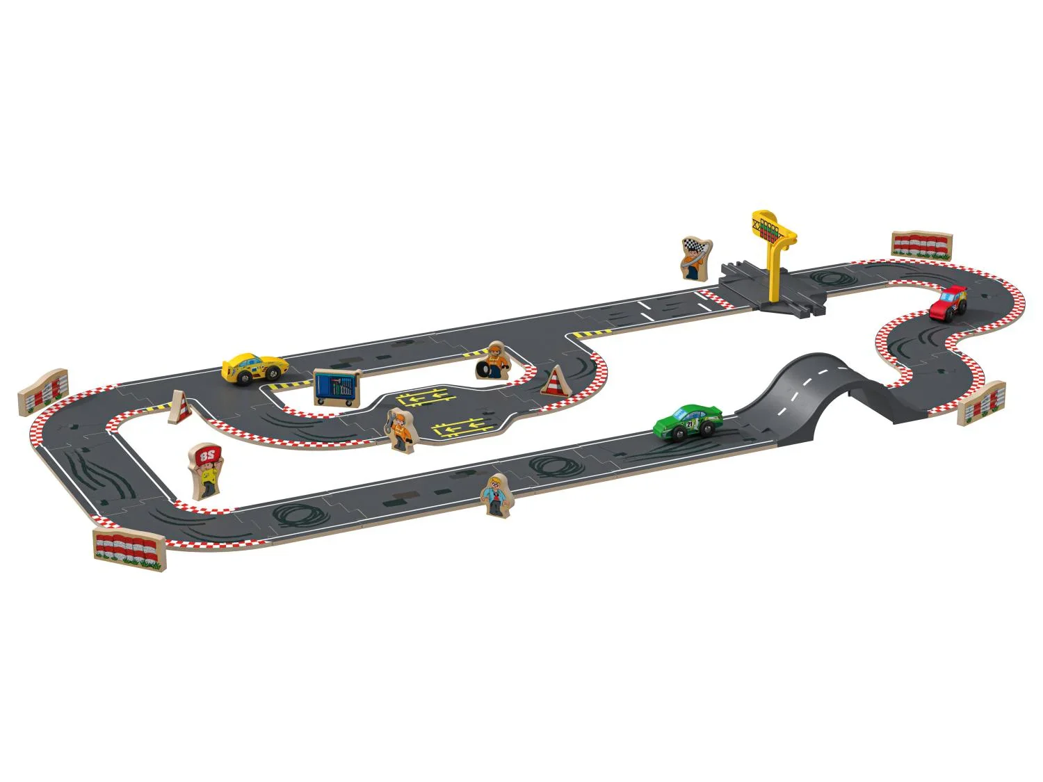 Playtive Set de circuit en bois