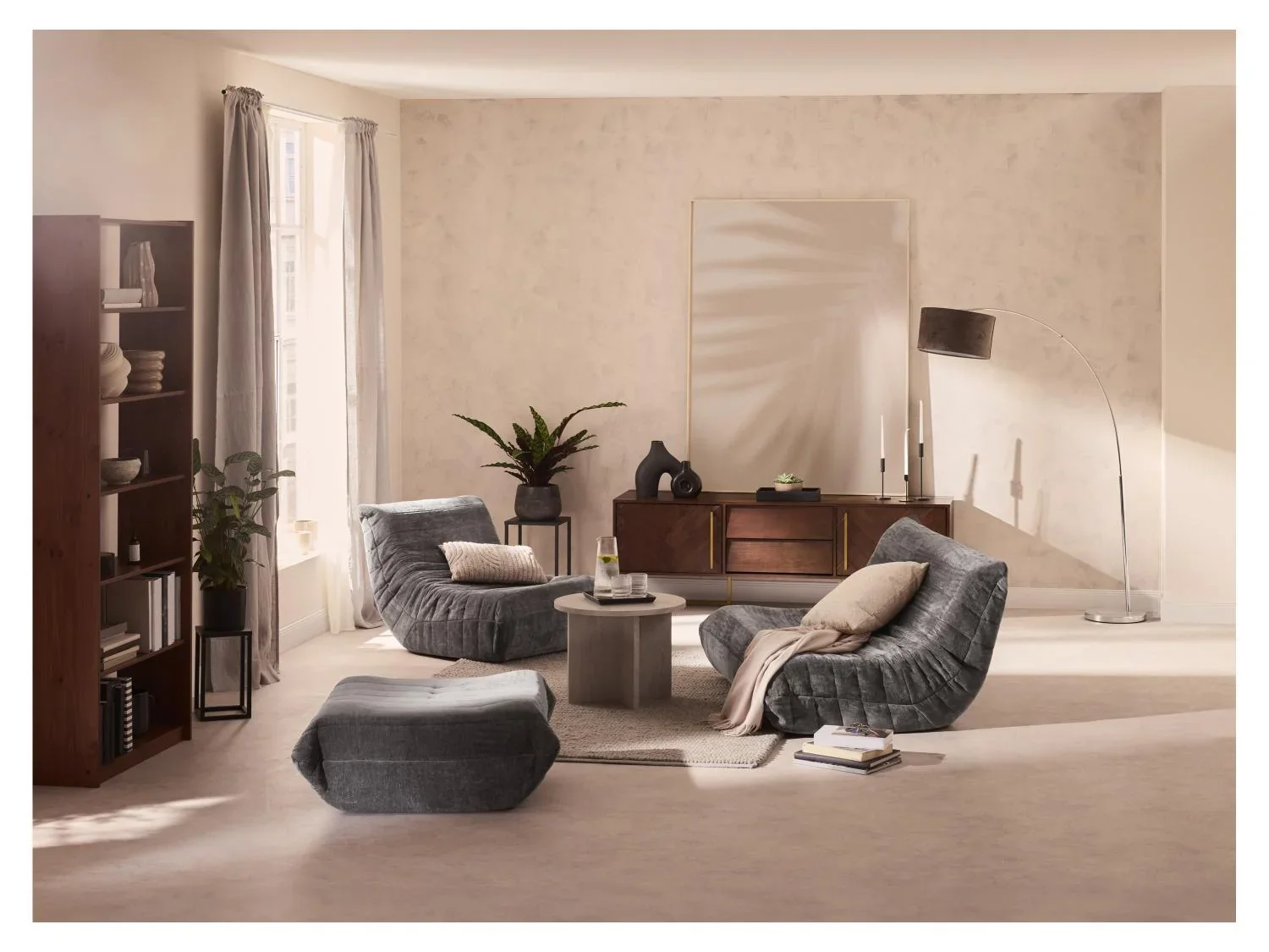 Pouf lounge d'intrieur
