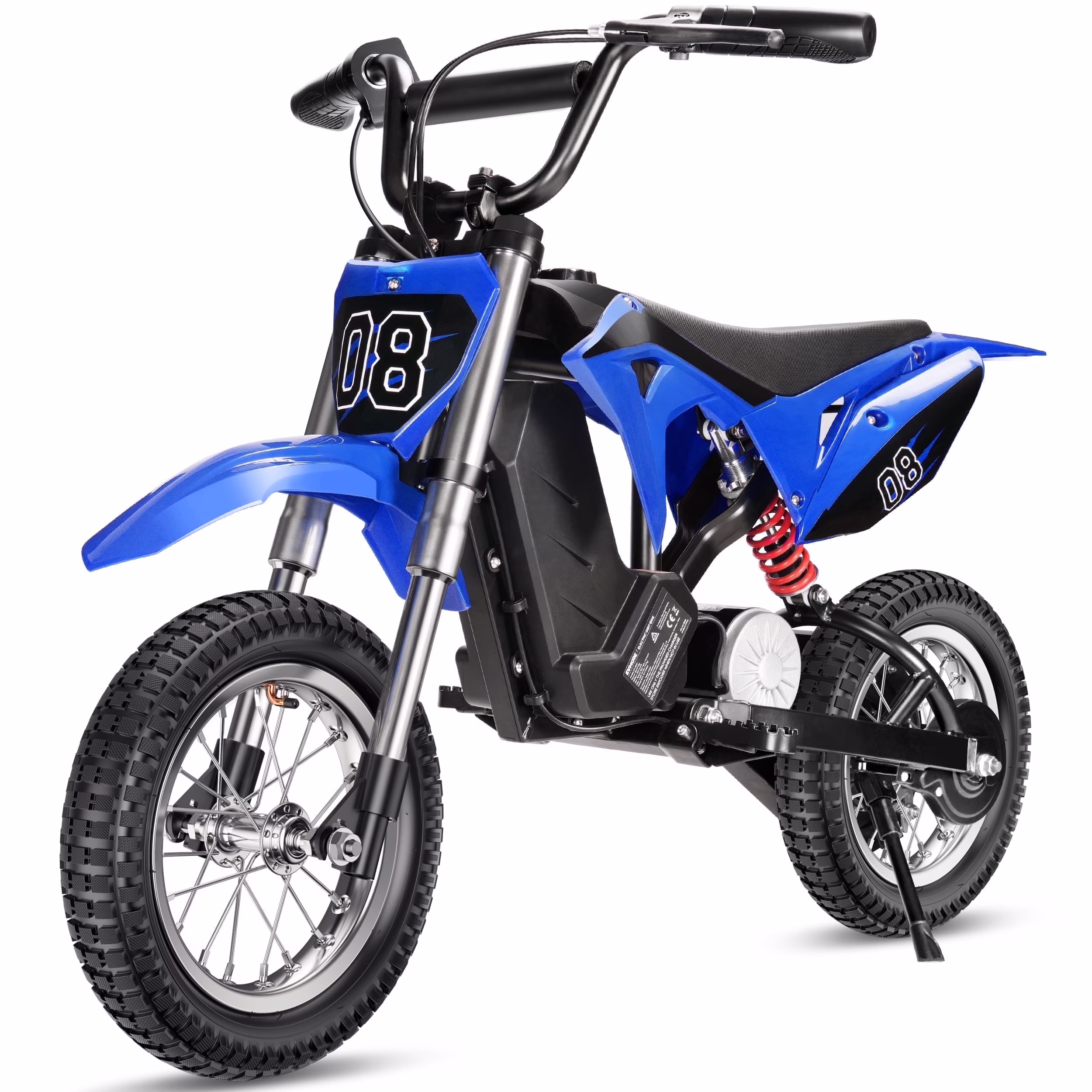 36V Kids Electric Dirt Bike,Fast Speed Electric Motorcycle Up to 16 MPH 10 Miles Long-Range, 3-Speed Modes, Twist Grip Throttle, Dual Suspension Brakes for Kids Ages 5-10 Ride on Toys(Black,Blue)
