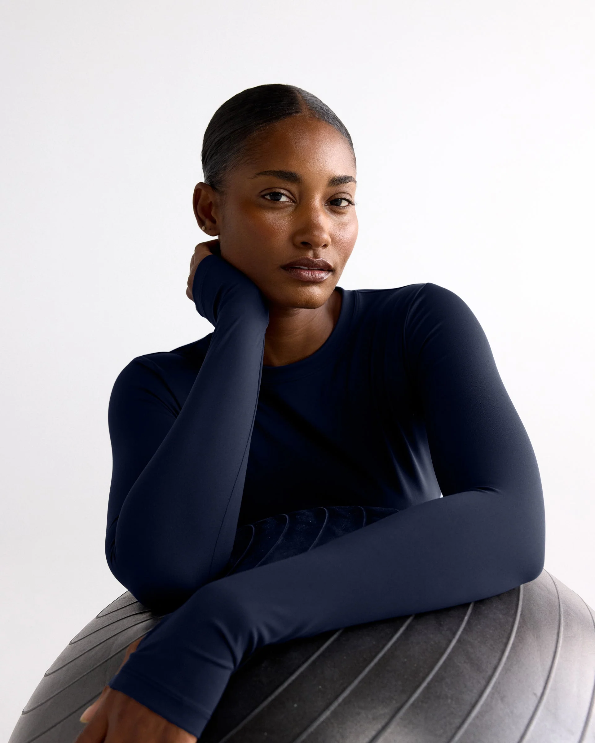 Ultimate Long Sleeve Top - Navy Blue