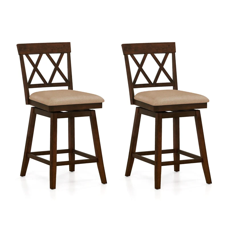 Swivel Bar Stools Set of 2, 24