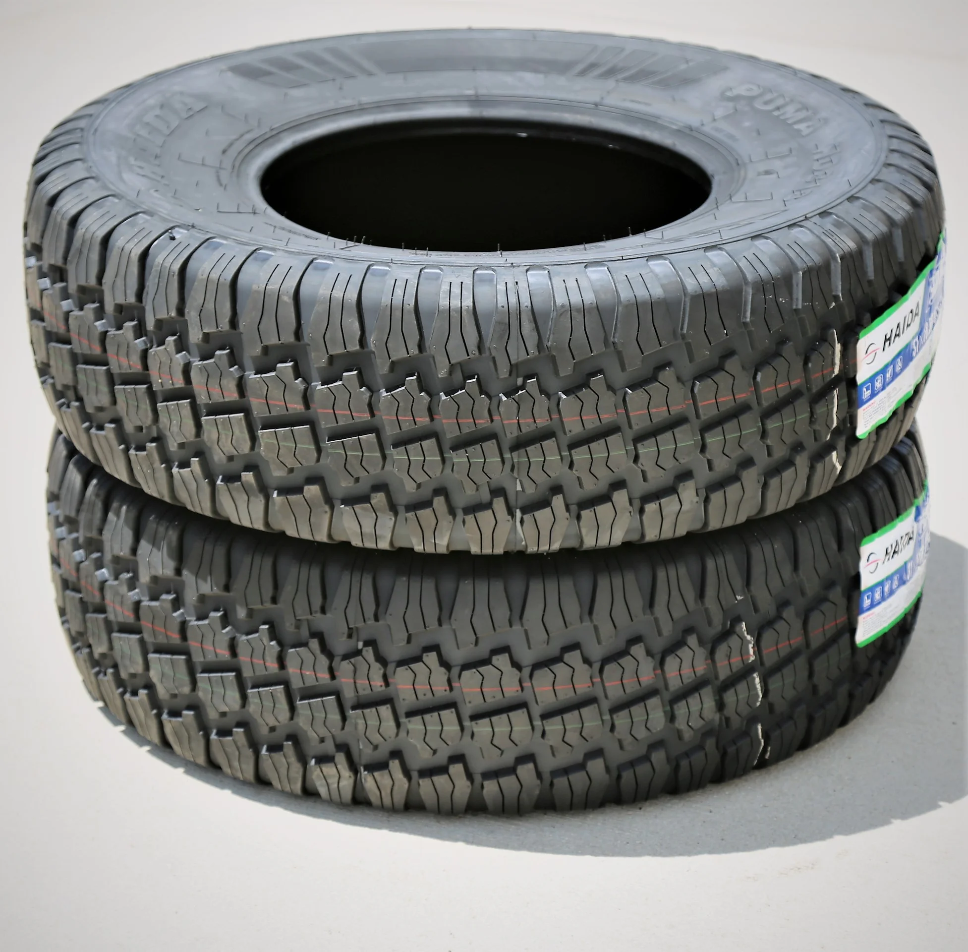Pair of 2 Haida Puma HD818 235/75R15 104/101S C 6 Ply M/T Mud Light Truck Tires