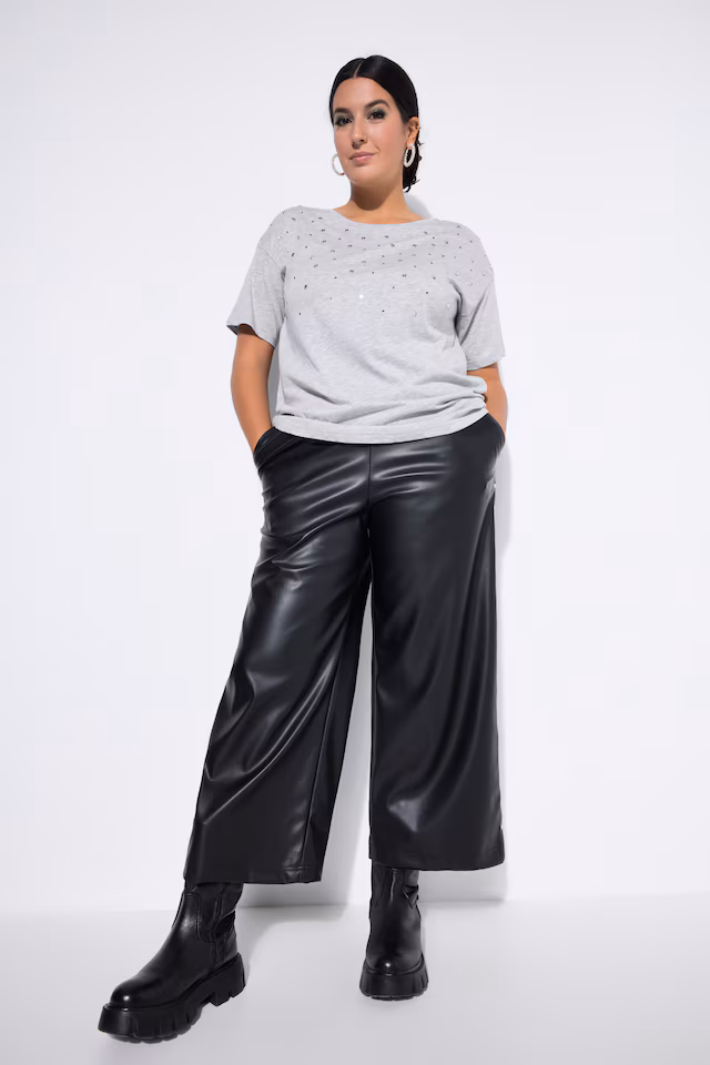 Metallic Studded Short Sleeve Tee