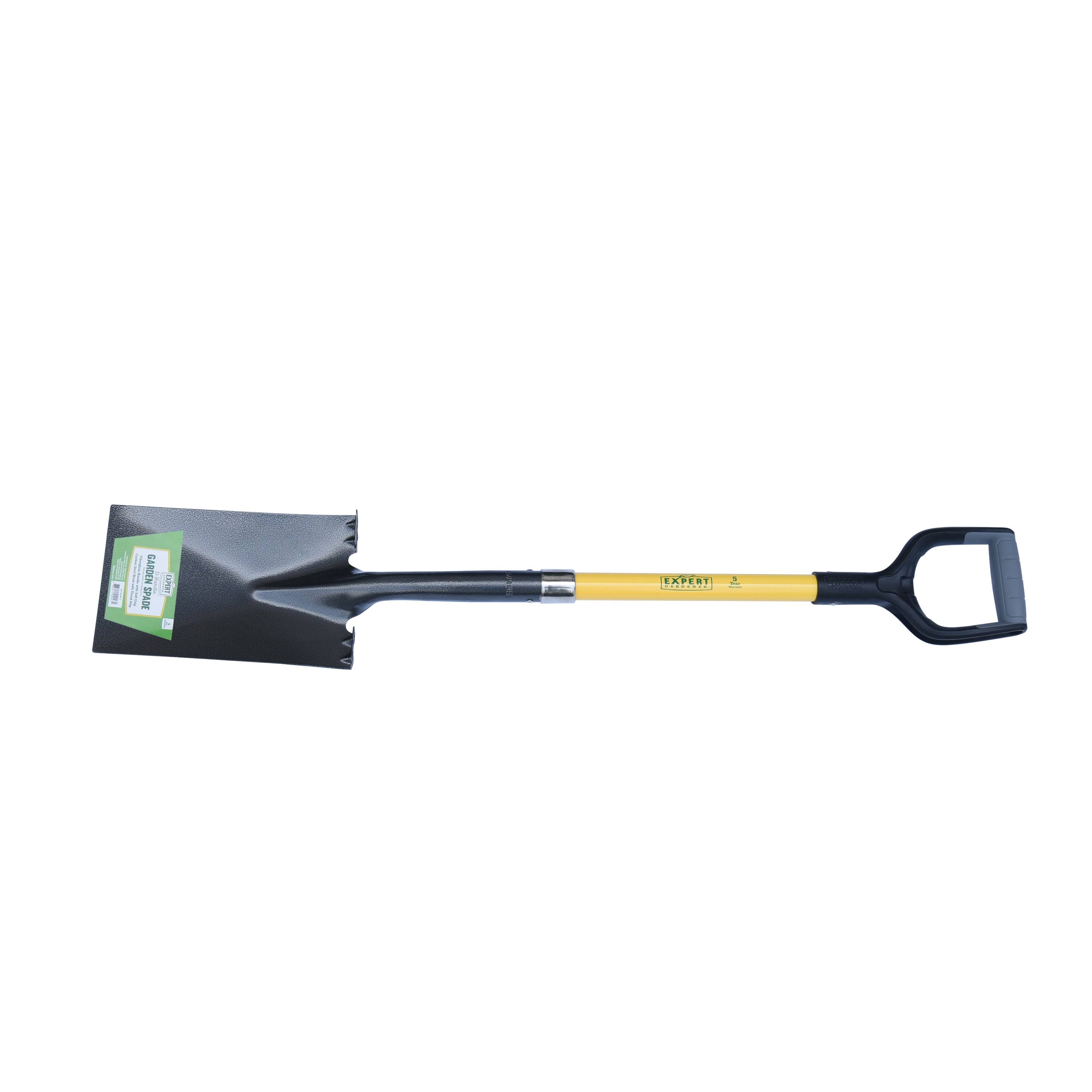 Expert Gardener 41 inch Fiberglass D-Handle Garden Spade, Size: 41.34 inch x 7.52 inch x 2.75 inch