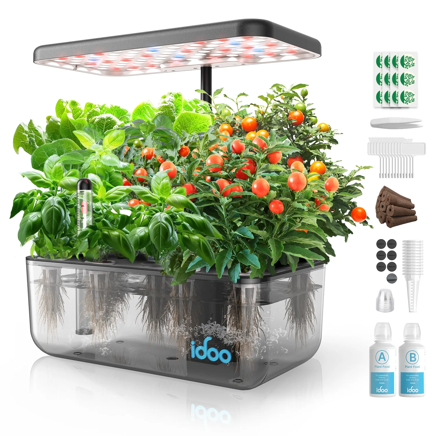 12 Pods Indoor Garden Kit, Hydroponics Growing System, Smart Herb Garden Planter With LED Grow Light(White) - Image 8