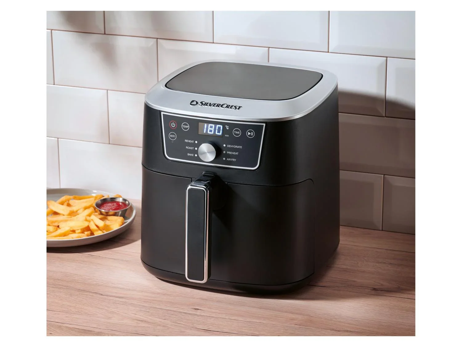 SILVERCREST Friteuse  air chaud Premium 6,7L Smart Best SHFS 2150 B1, SOHFS 2150 B1