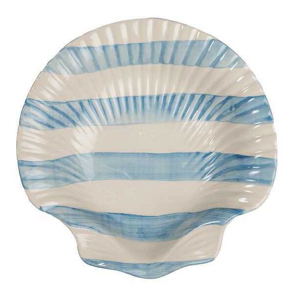 Armona tallerken 23,5 cm stripe lys blå/hvit