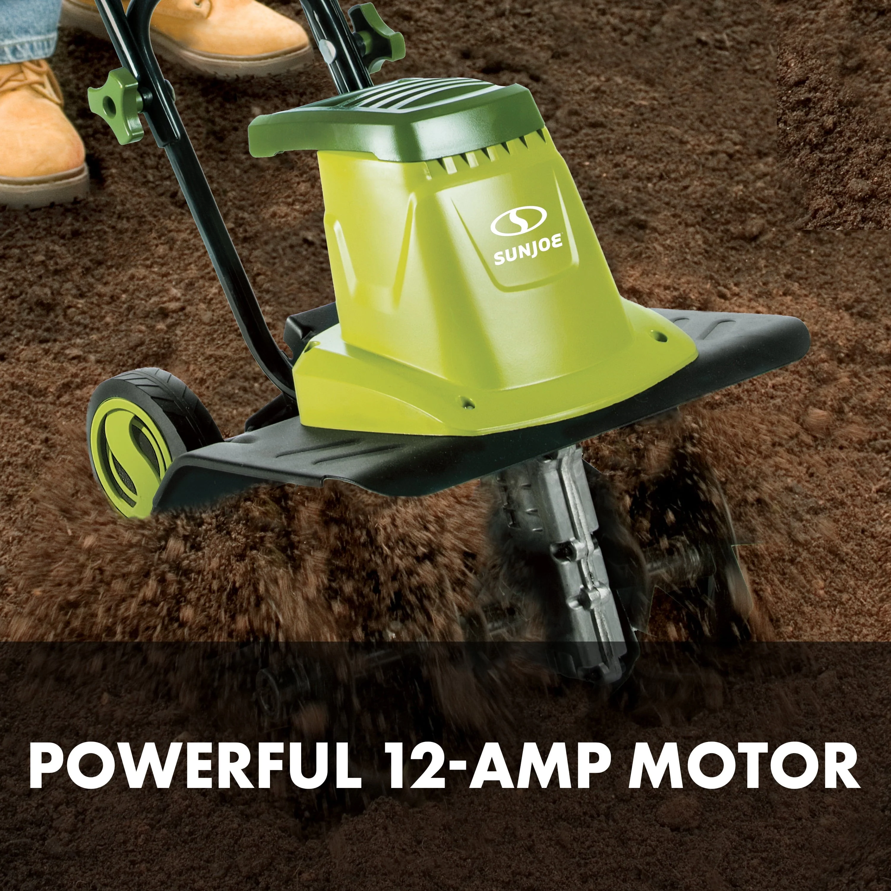 Sun Joe Electric 16 inch Garden Tiller + Cultivator, 12 Amp, 3 Position Image 7