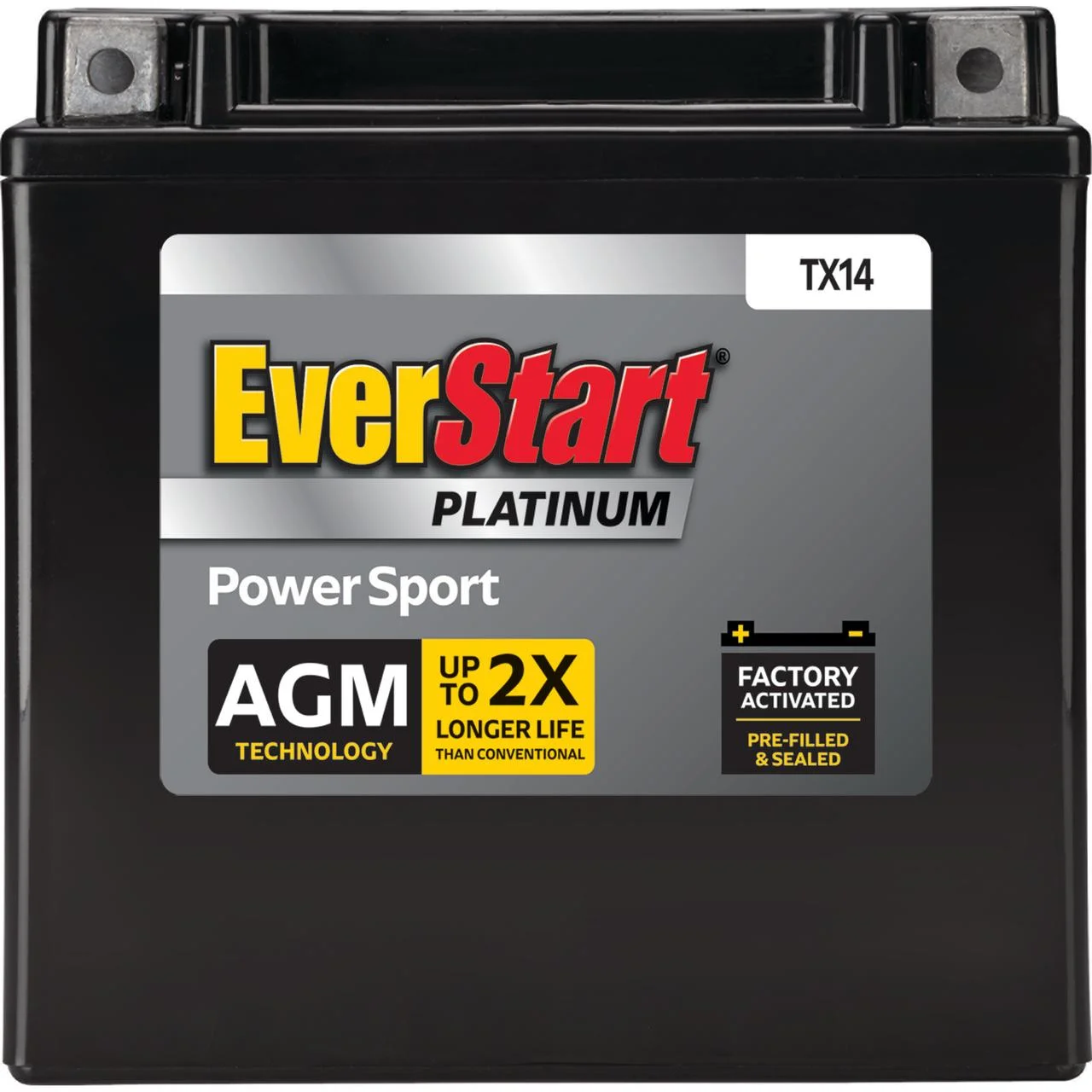 Platinum BOXED AGM Power Sport Battery, Group Size TX14 12 Volt, 200 CCA - Image 3