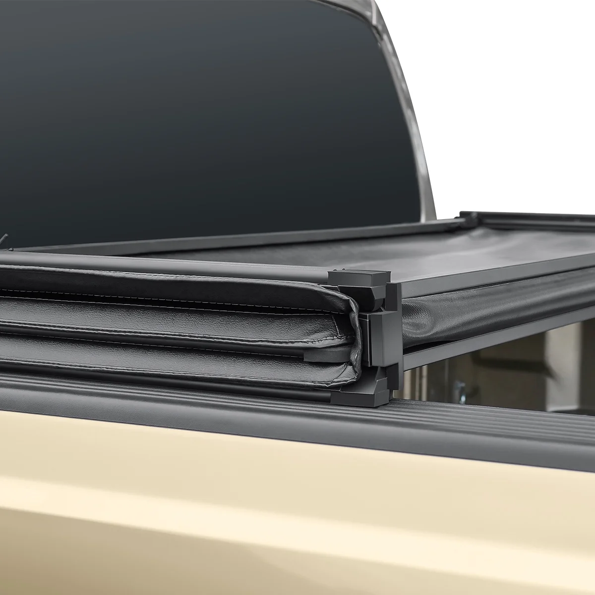 Soft Tri Fold Truck Bed Tonneau Cover Fits 04-13 Silverado/Sierra 1500 5.75Ft Bed - Image 2