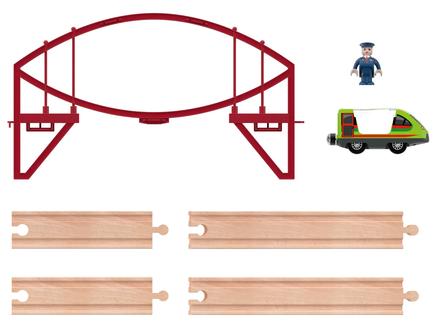 Playtive Extension de chemin de fer en bois