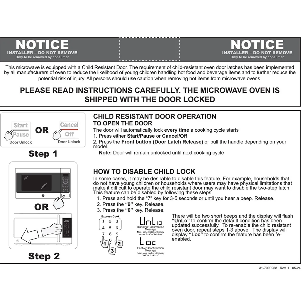 GCST11N1WSS 1.1 cu. ft. Countertop Microwave Oven 950 Watts Stainless Steel Bundle with 2 YR CPS Enhanced Protection Pack(Steel) - Image 10