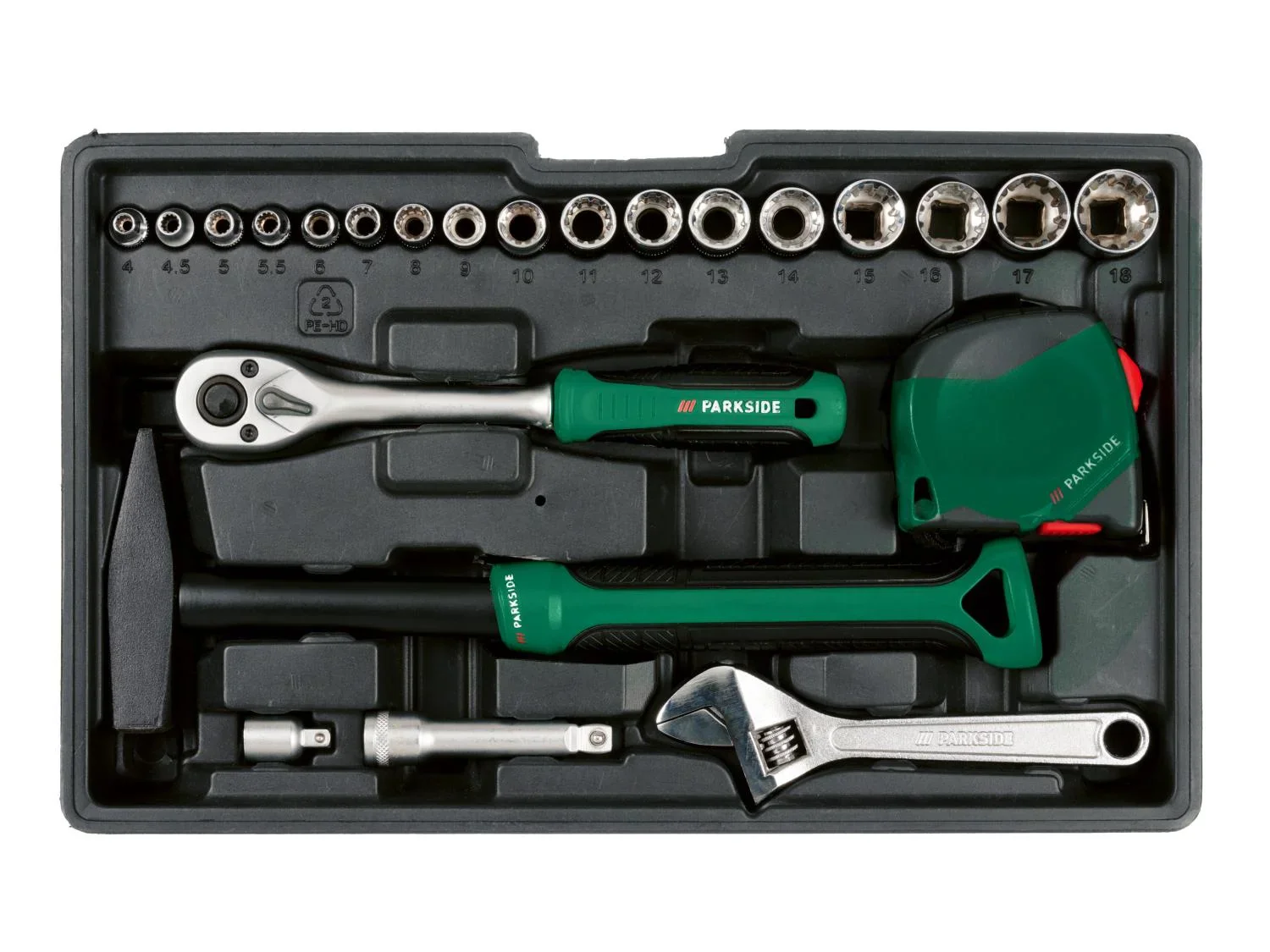 PARKSIDE Bote  outils avec visseuse sans fil PWBM A1, 92 pices