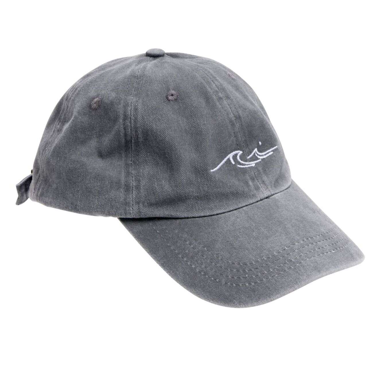 Casquette délavée avec motif brodé 27,5x18,xH10cm (4 modèles)