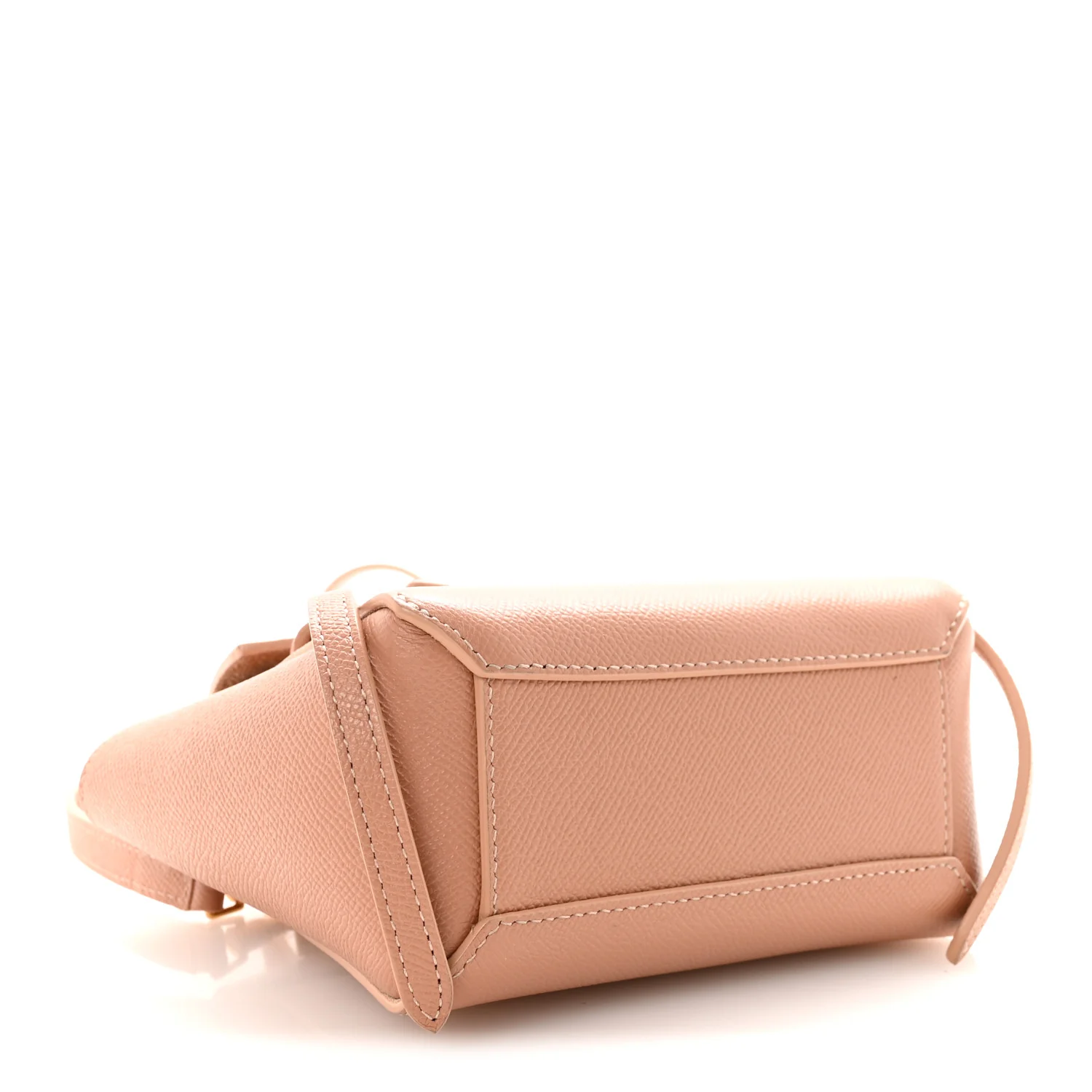 Grained Calfskin Micro Belt Bag Vintage Pink