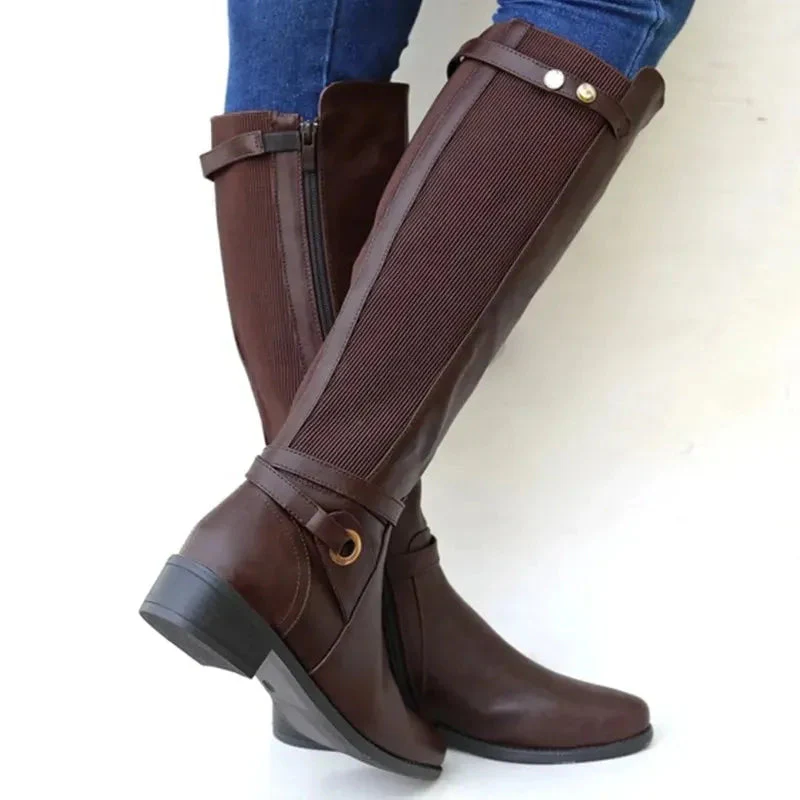 Étienne | Bottes en cuir à talon épais