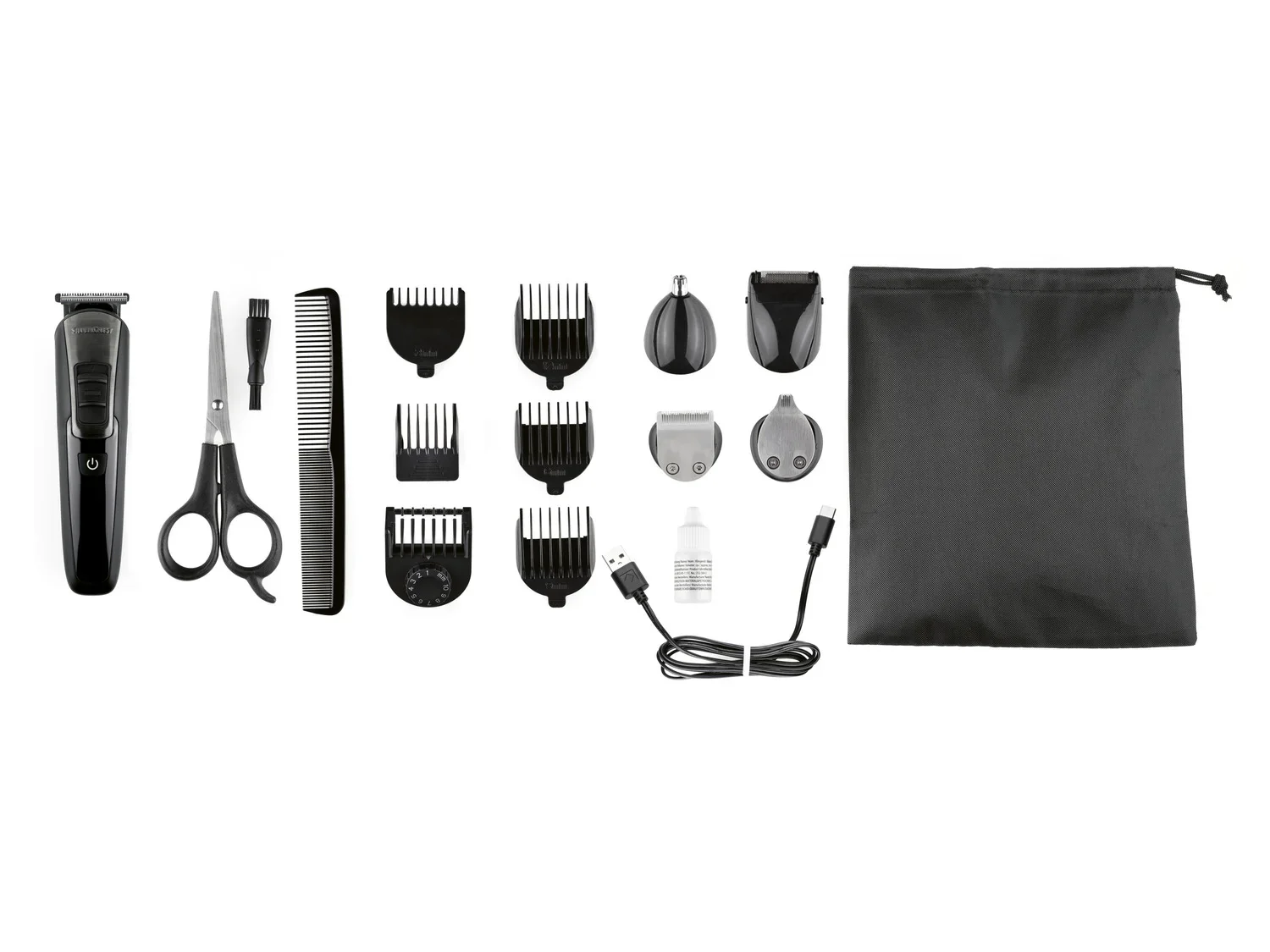 SILVERCREST PERSONAL CARE Tondeuse barbe et cheveux SHBS 3.7, 5-en-1