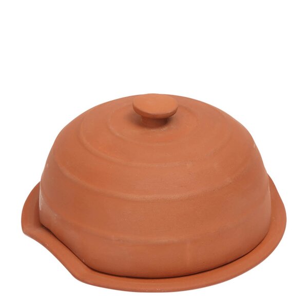 Terracotta ildfast form for ost med lokk 17,5 cm