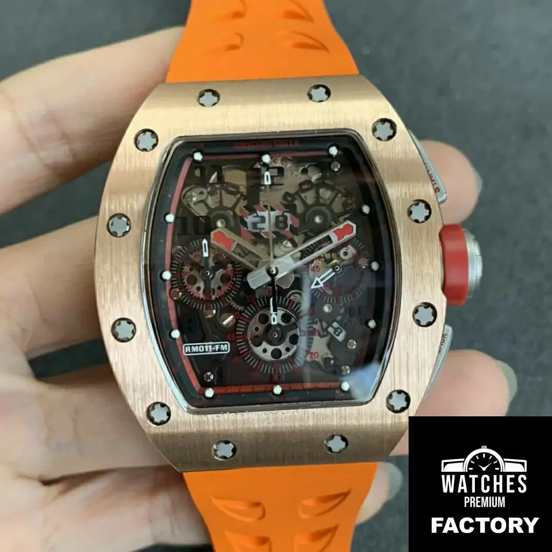Richard Mille RM011 KV Factory Rubber Strap