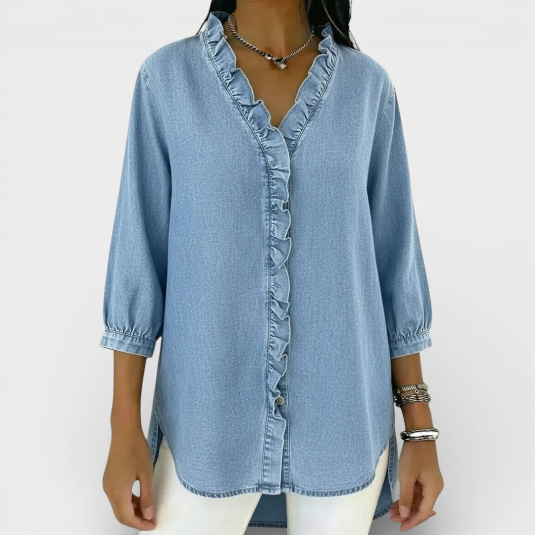 ChicRuffle - Blouse élégante à volants