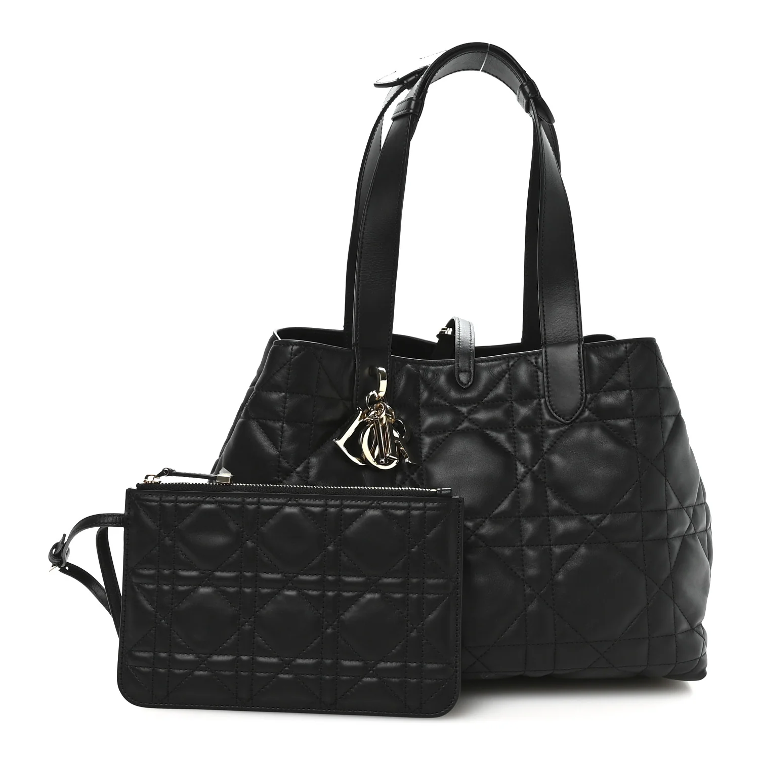 Calfskin Macrocannage Medium Toujours Black
