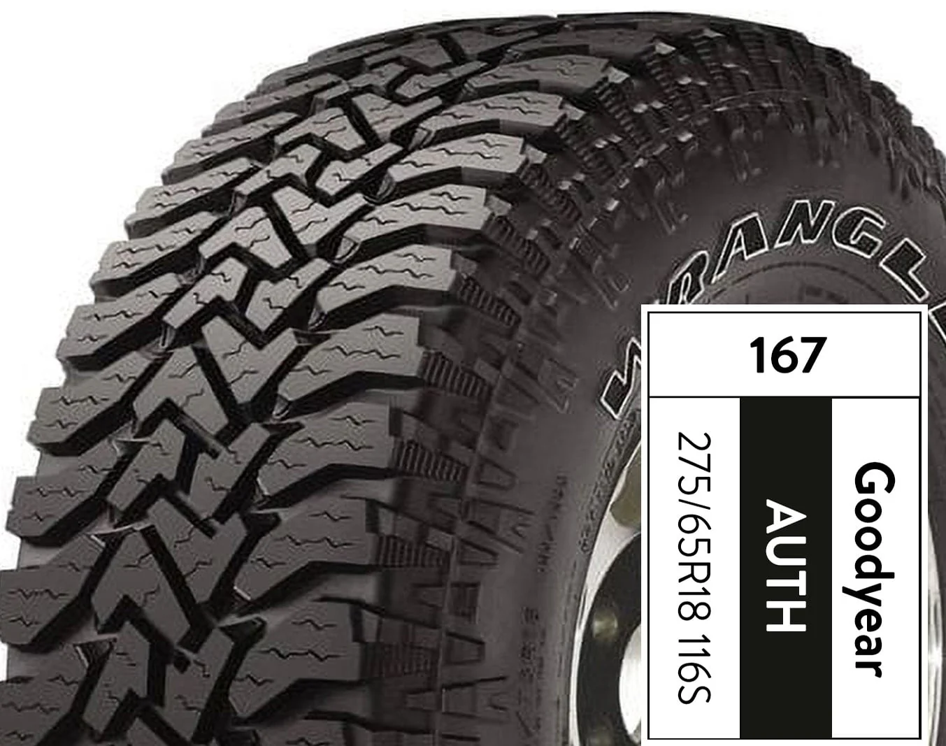 Wrangler Authority A/T 275/65R18 116S All Terrain Tire Image 5