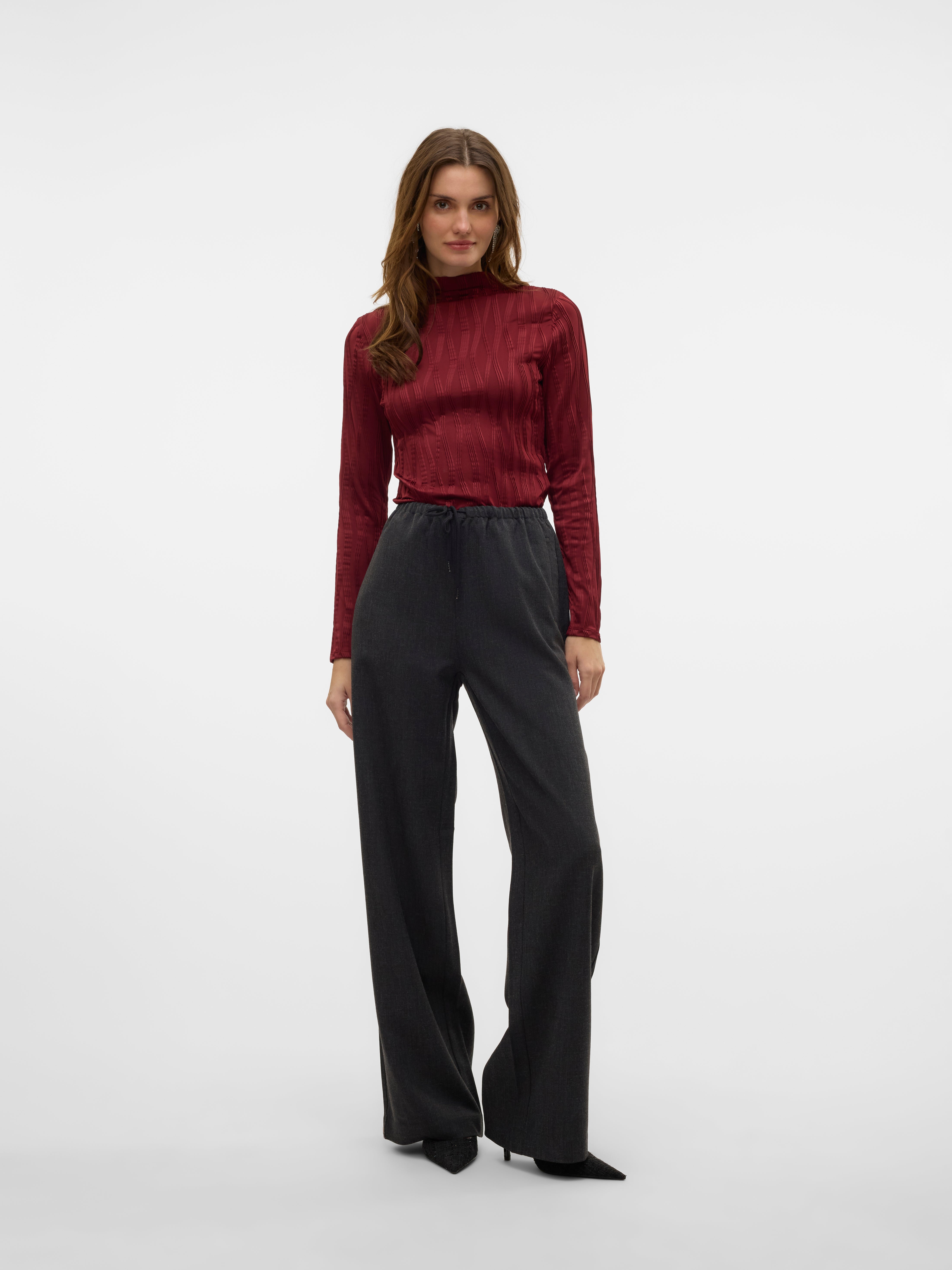 VERO MODA® VMBESTIE Mid waist Trousers