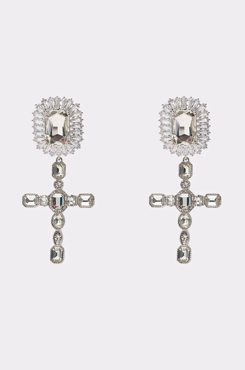 CROSS YA HEART EARRING - Akira Store