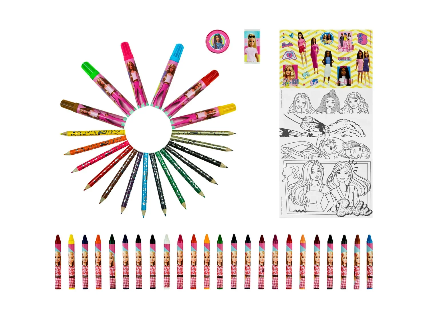 Barbie Mallette de dessin, 51 pices