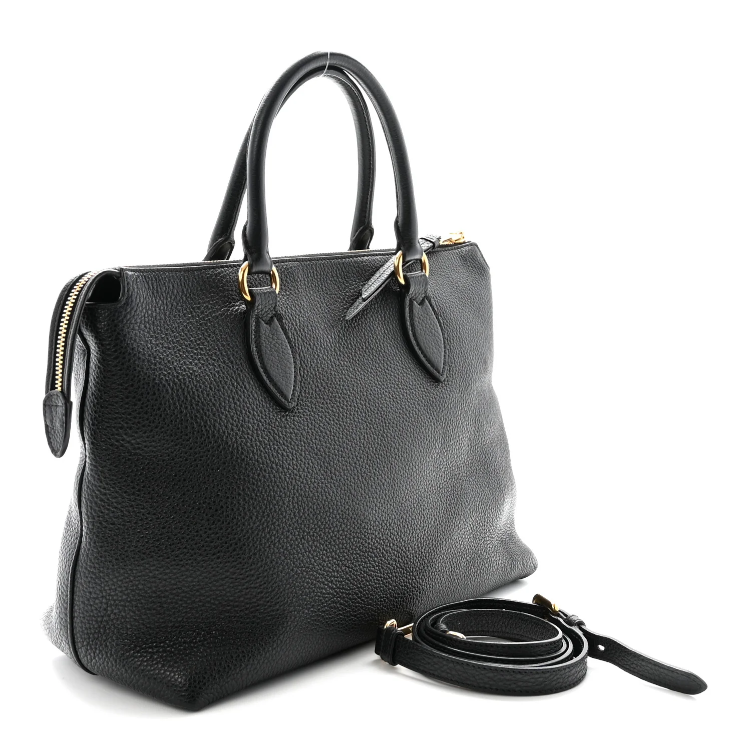 Vitello Phenix Tote Black