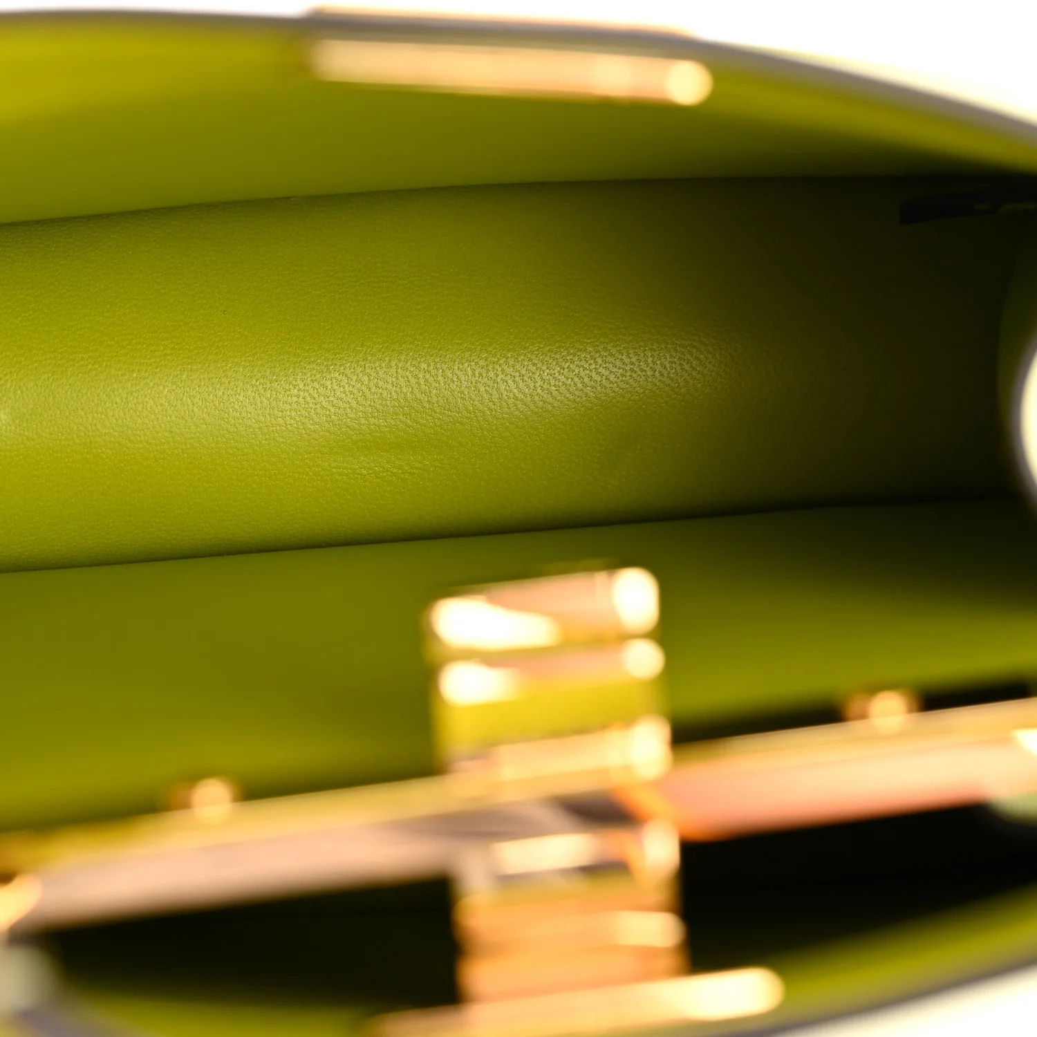 Shiny Nappa Petite Peekaboo I SEE U Satchel  Wasabi