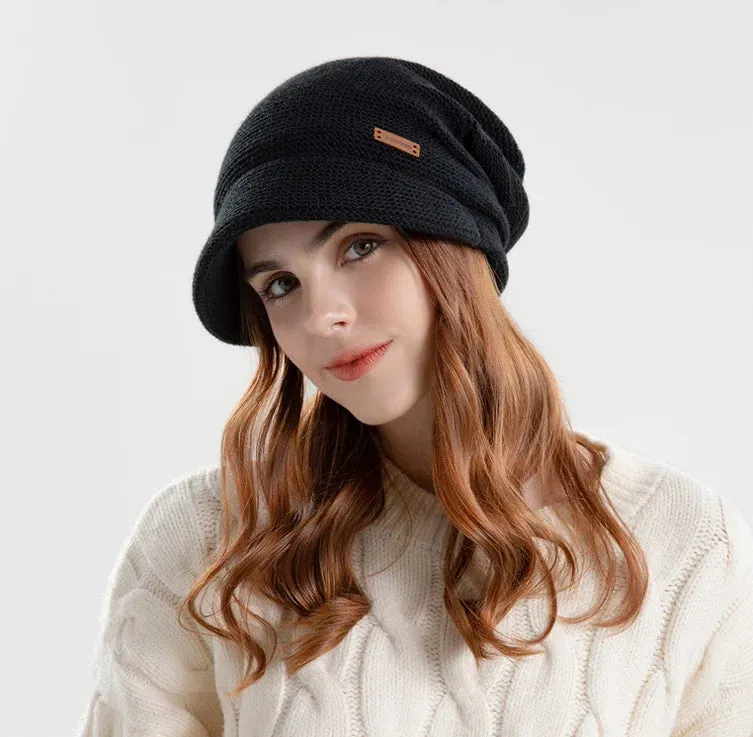 Sophie Paris l Chapeau en velours tricoté