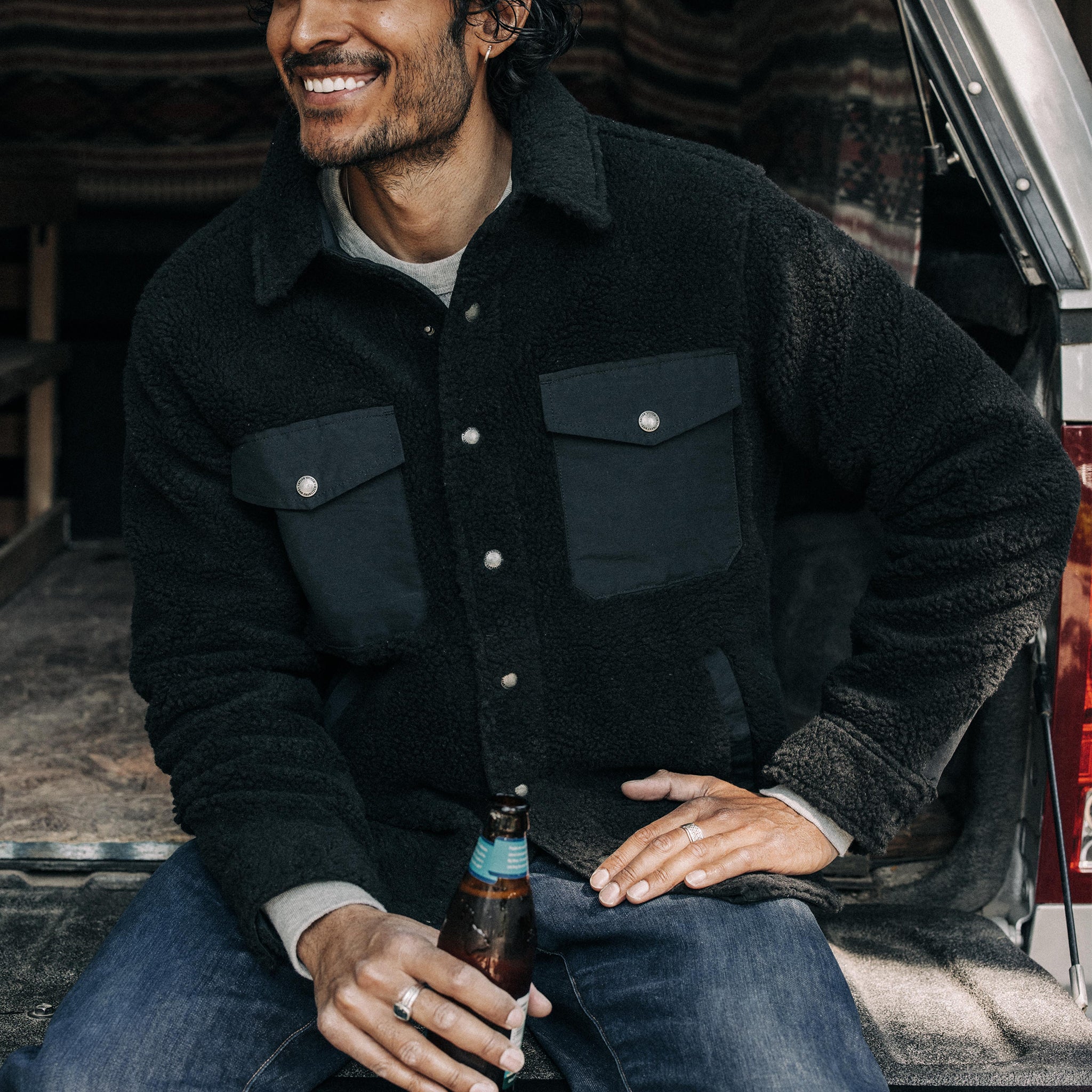 La veste Timberline en sherpa Onyx