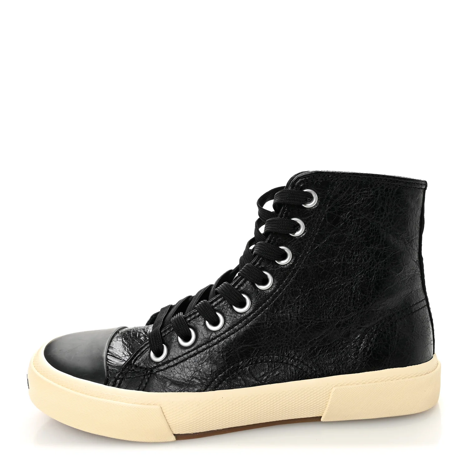 Agneau Arena Womens Paris High Top Sneakers 37 Black