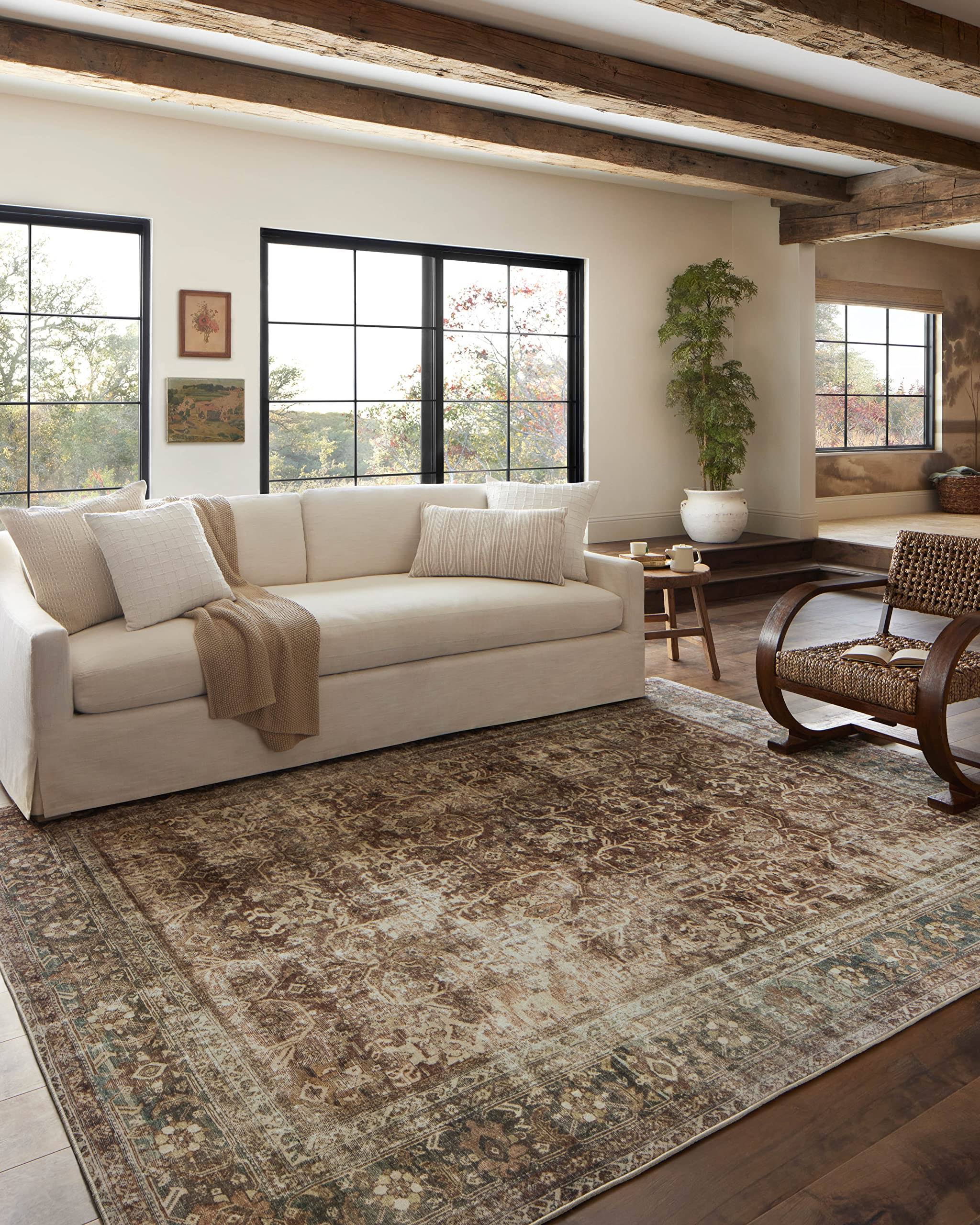 Magnolia Home by Joanna Gaines x Loloi Sinclair Rust Lagoon Rug
