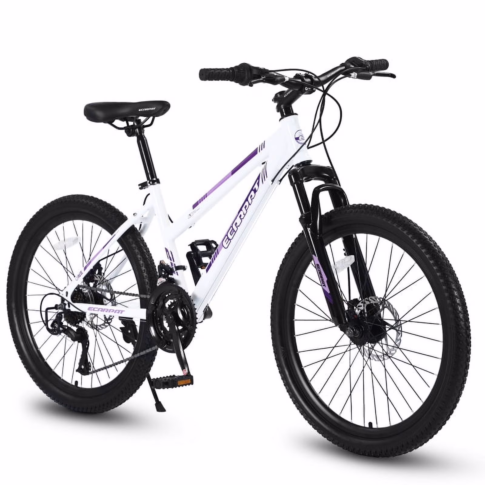 26 Mountain Bike for Females - Shimano 21 Speeds Dual Disc Brakes & 100mm Front Suspension