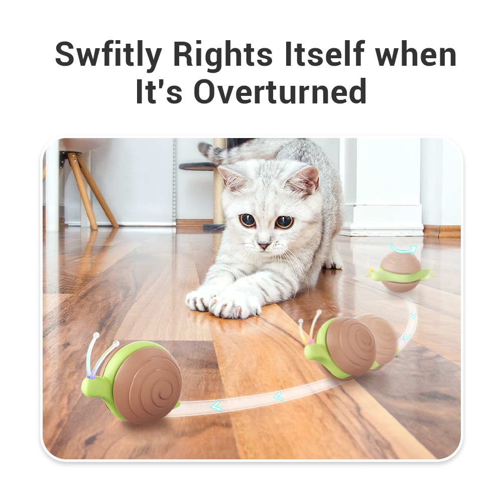 Smart Electronic PVC Toy Novelty Interactive Swift Unpredictable Moving Cat Toy Sustainable Interactive
