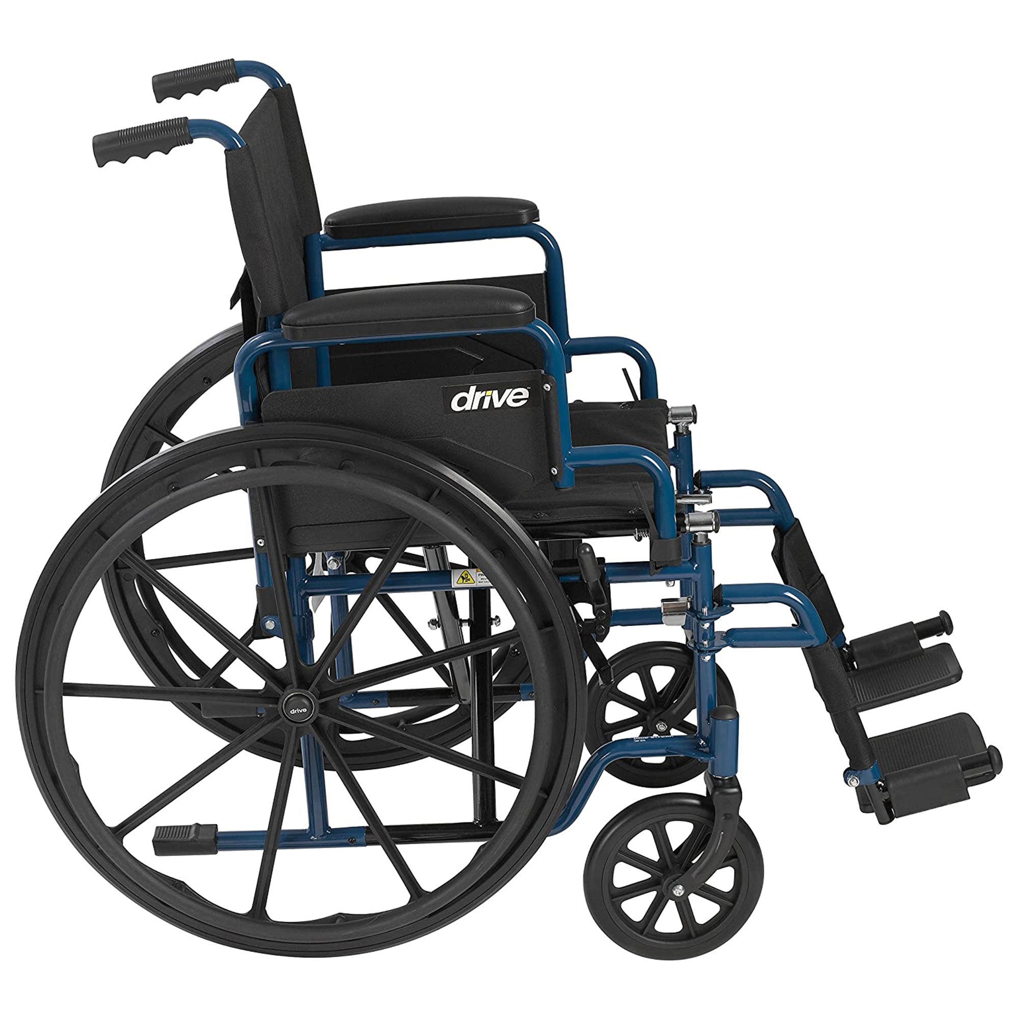 Fauteuil roulant pliant léger Drive Medical Blue Streak avec siège de 51 cm de large
